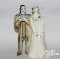 Скульптура "Пьеса #1", фаянс, Артамонова